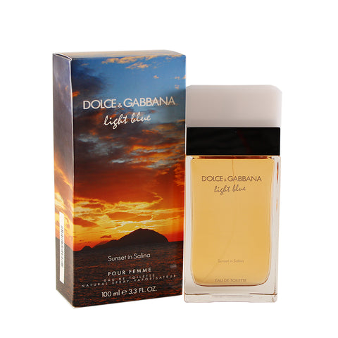 LBSS33 - Dolce & Gabbana Light Blue Sunset In Salina Eau De Toilette for Women - 3.3 oz / 100 ml Spray