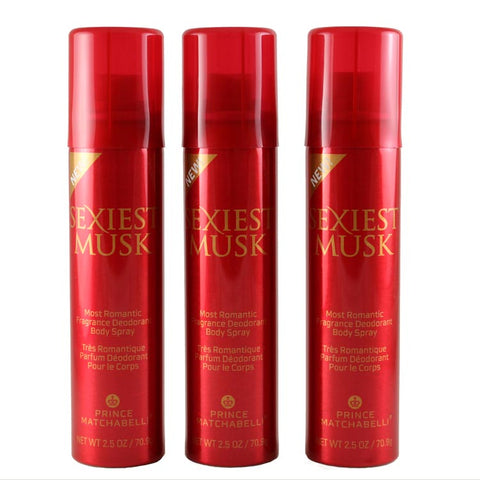 SM78 - Sexiest Musk Fragrance Body Spray for Women - 3 Pack - 2.5 oz / 75 ml