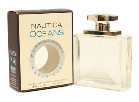 NOWP12M - Nautica Oceans Water Pure Eau De Toilette for Men - Spray - 3.4 oz / 100 ml