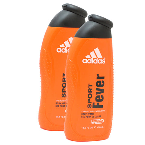 ADD26M - Adidas Sport Fever Body Wash for Men - 2 Pack - 13.5 oz / 400 ml - Pack
