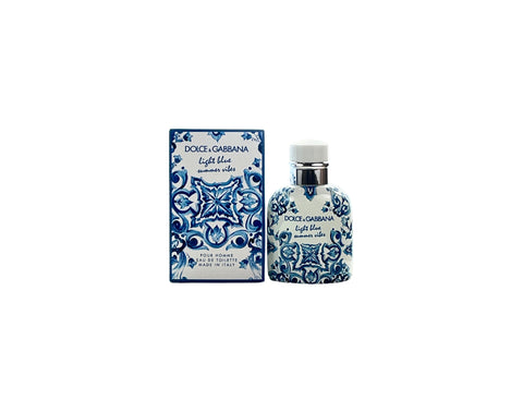 SVPH25M - Dolce & Gabbana Light Blue Summer Vibes Eau De Toilette for Men  2.5 oz / 75 ml - Spray