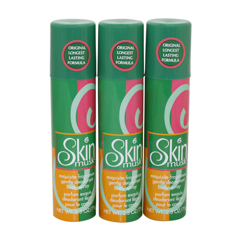 SKIN13 - Skin Musk Deodorant for Women - 3 Pack - Body Spray - 2.5 oz / 75 ml