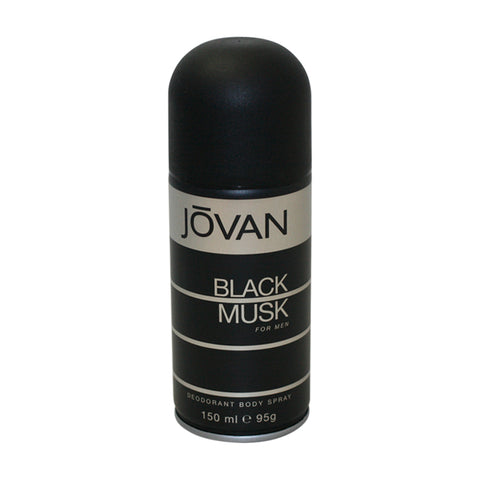 JOB70M - Jovan Black Musk Deodorant for Men - Body Spray - 5 oz / 150 ml