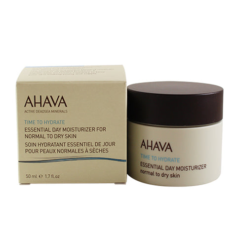 AHV11 - Ahava Time To Hydrate Essential Day Moisture for Women | 1.7 oz / 50 ml - For Normal to Dry Skin