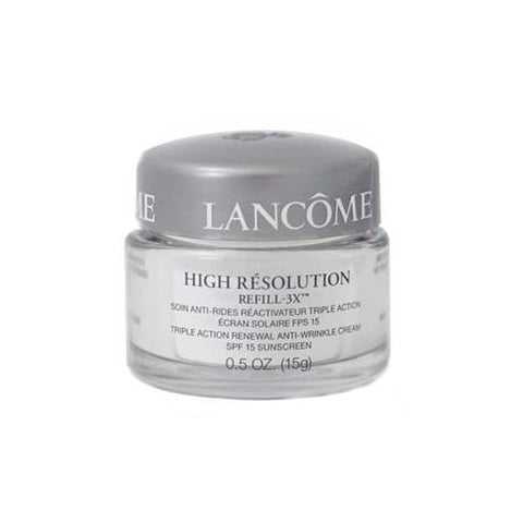 LANC87 - Lancome High Resolution 3 x Triple Action Renewal Anti-wrinkle Cream for Women | 0.5 oz / 15 ml - SPF 15 Sunscreen