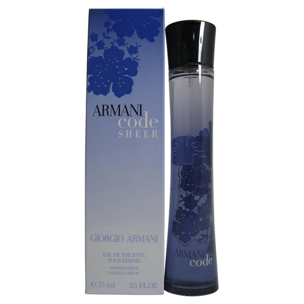ARC28 - Armani Code Sheer Pour Femme Eau De Toilette for Women - Spray - 2.5 oz / 75 ml