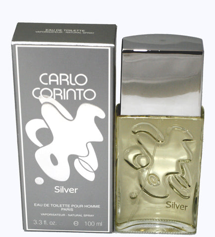 CAR14M-F - Carlo Corinto Silver Eau De Toilette for Men - Spray - 3.3 oz / 100 ml