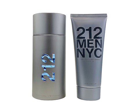 AA122M - 212 2 Pc. Gift Set ( Eau De Toilette Spray 3.4 Oz + Aftershave Gel 3.4 Oz ) for Men