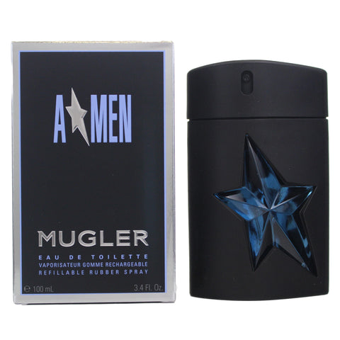 AM34M - Thierry Mugler Angel Men Eau De Toilette for Men - 3.4 oz / 100 ml - Refillable