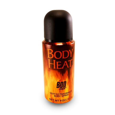 BOD24M - Body Heat Fragrance Body Spray for Men - 2 Pack - 4 oz / 120 ml
