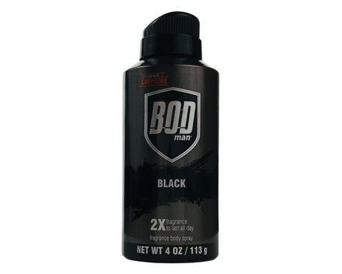 BODK4M - Parfums de Coeur Bod Man Black Fragrance Body Spray for Men - 4 oz / 113 g