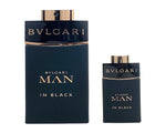 BVLK2M - Bvlgari Bvlgari Man in Black 2 Pc. Gift Set for Men - EDP SPR 3.4 oz + EDP SPR 0.5 oz