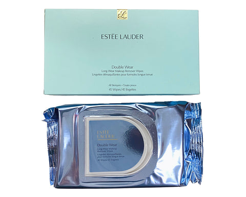 CLB107 - Estee Lauder Double Wear Makeup Remover Wipes for Women - 0.41 oz / 12 ml - 45 Wipes