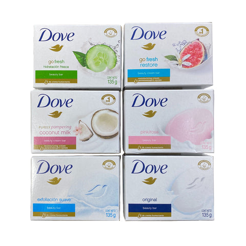 DOVE6 - Dove Variety Soap - 6 Pack