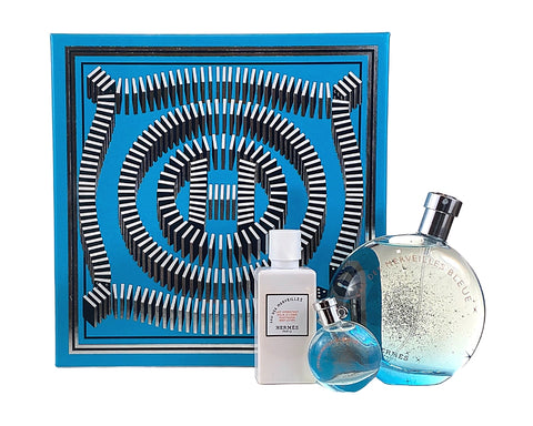 HMBG24 - Hermes Eau Des Merveilles Bleue 3 Pc. Gift Set for Women