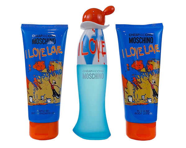 ILV85 - Moschino I Love Love 3 Pc.Gift Set for Women