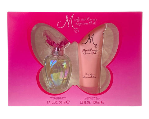 LUS15 - Luscious Pink 2 Pc. Gift Set ( Eau De Parfum Spray 1.7 Oz + Body Lotion 3.3 Oz) for Women by Mariah Carey