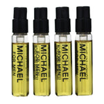 MI07S - Michael Kors Michael Eau De Toilette for Men - 4 Pack - 0.07 oz / 2.5 ml Spray Tester