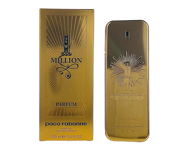 MIL34M - Paco Rabanne 1 Million Parfum for Men - 3.4 oz / 100 ml - Spray