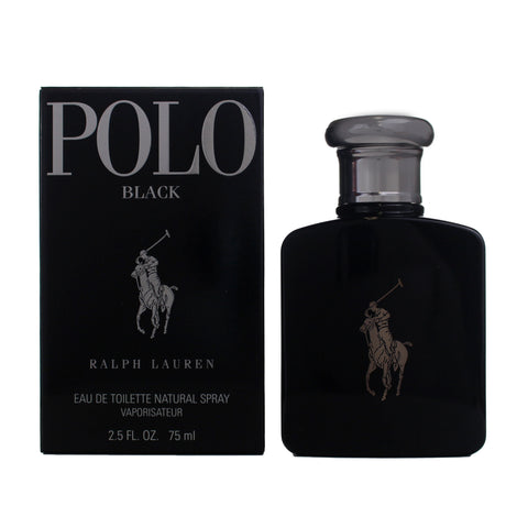 POB9M - RALPH LAUREN Polo Black Eau De Toilette for Men - 2.5 oz / 75 ml