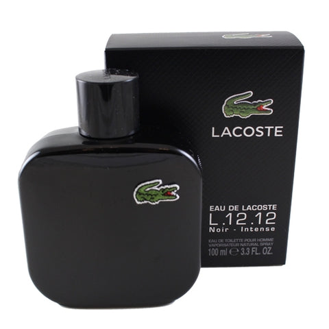 LEN33M - Eau De Lacoste L.12.12 Noir Eau De Toilette Intense for Men - 3.3 oz / 100 ml - Spray