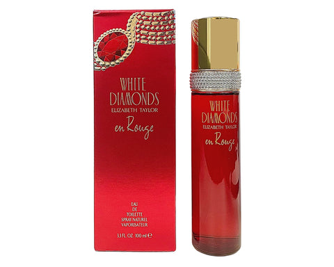 WRE33 - Elizabeth Taylor White Diamonds en Rouge Eau De Toilette for Women - 3.3 oz / 100 ml - Spray