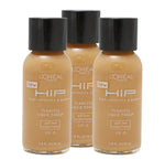 LRH33 - Loreal Hip Flawless Liquid Makeup Foundation for Women - 3 Pack - SPF 15 - 1 oz / 30 ml - Cappuccino #812