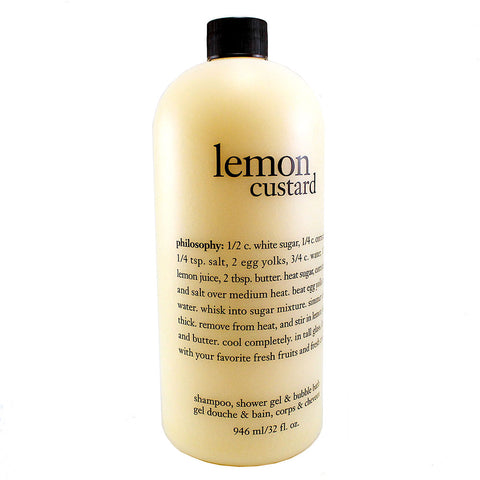 LC12 - Lemon Custard 3-in-1 Shower Gel for Women - 32 oz / 946 g