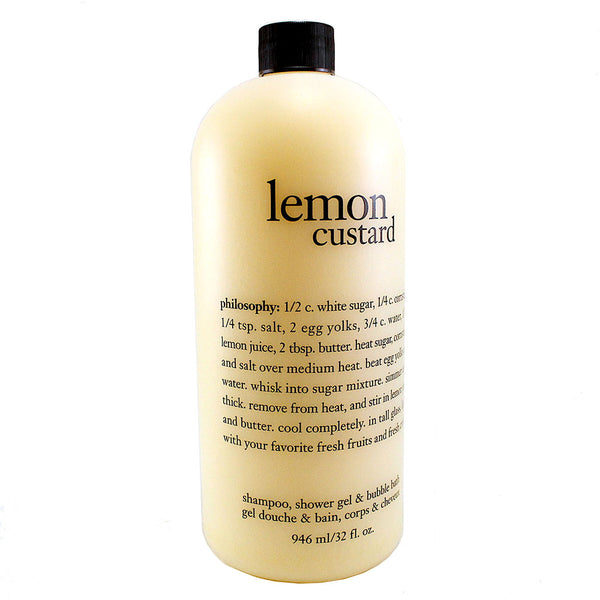 LC12 - Lemon Custard 3-in-1 Shower Gel for Women - 32 oz / 946 g