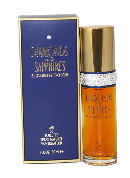 DI18 - Elizabeth Taylor Diamonds & Sapphires Eau De Toilette for Women Spray - 1 oz / 30 ml