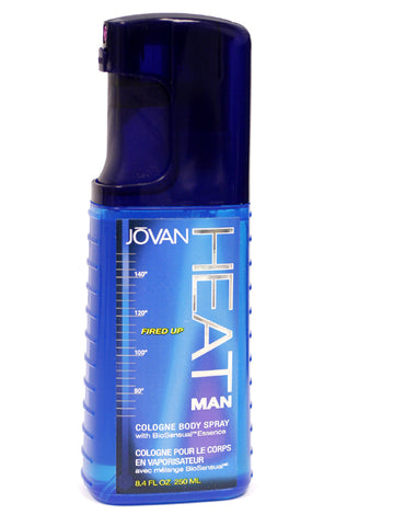 JOV18M - Jovan Heat Man Fired Up Cologne for Men - 8.4 oz / 250 ml Spray Unboxed