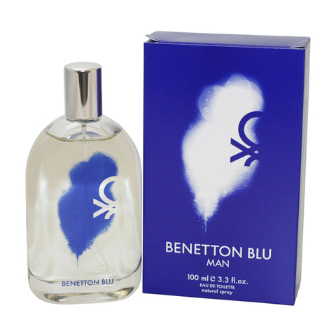 BB33M - Benetton Blu Eau De Toilette for Men - Spray - 3.3 oz / 100 ml