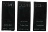 CA54M - Calvin Klein Calvin Eau De Toilette for Men | 3 Pack - 0.25 oz / 7.5 ml (mini)