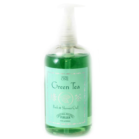PG70W - Perlier Nature'S One Green Tea Bath & Shower Gel for Women - 16.8 oz / 500 g