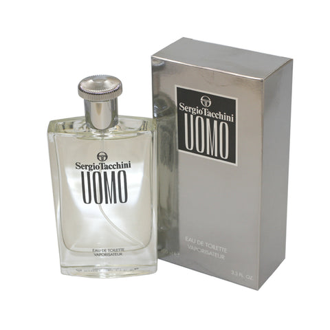STU33M - Sergio Tacchini Uomo Eau De Toilette for Men - White Bottle - 3.3 oz / 100 ml Spray