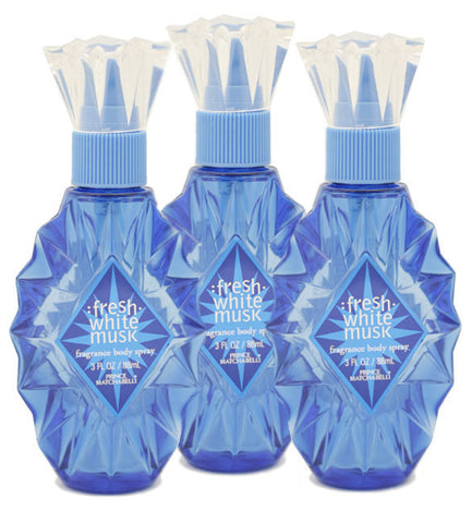 FRE25 - Fresh White Musk Fragrance Body Spray for Women - 3 Pack - 3 oz / 88 ml