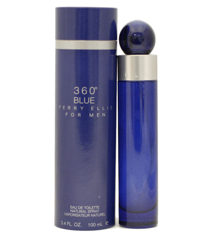 PEB4M - Perry Ellis 360 Blue Eau De Toilette for Men - Spray - 3.3 oz / 100 ml