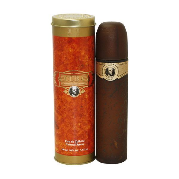 CU08M - Cuba Gold Eau De Toilette for Men - 3.3 oz / 100 ml Spray