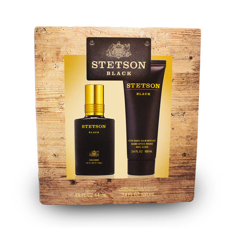 STB16M - Stetson Black 2 Pc. Gift Set For Men