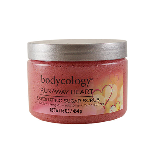 BRH17 - Bodycology Runaway Heart Exfoliating Sugar Scrub for Women | 16 oz / 473 ml