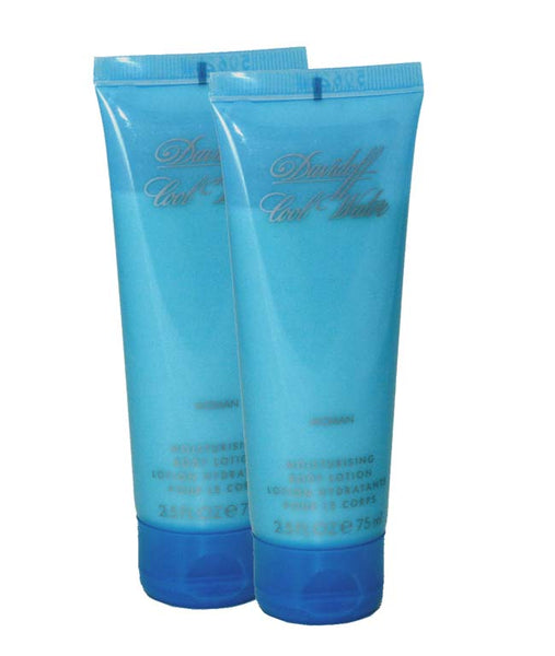 COL25 - Zino Davidoff Cool Water Body Lotion for Women 2 Pack - 2.5 oz / 75 ml - Unboxed