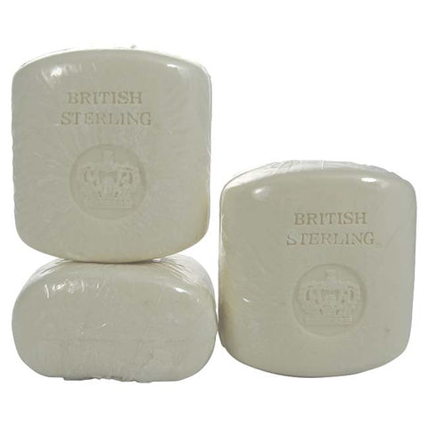 BR222M - British Sterling Soap for Men - 3 Pack - 3 oz / 90 ml - Pack