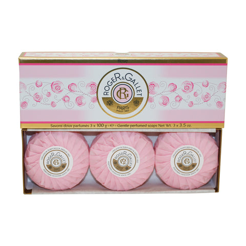 ROSE4 - Rose Soap for Women - 3 Pack - 3.5 oz / 105 ml