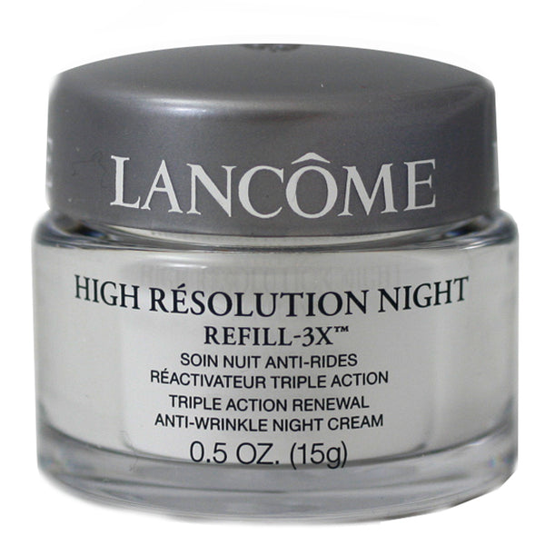 LANC86 - Lancome High Resolution 3 x Triple Action Renewal Anti-wrinkle Night Cream for Women | 0.5 oz / 15 ml - Unboxed