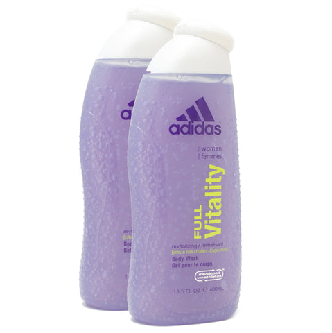 ADFV13 - Adidas Full Vitality Body Wash for Women - 2 Pack - 13.5 oz / 400 ml - Pack