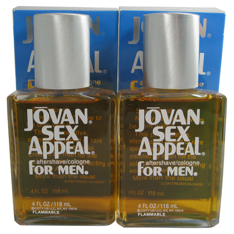 JO733M - Coty Jovan Sex Appeal Aftershave/Cologne for Men | 2 Pack - 4 oz / 120 ml
