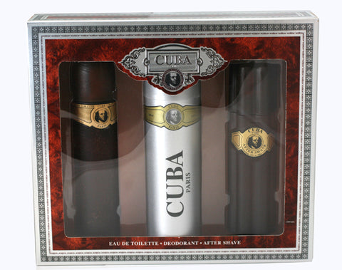 CU810M - Cuba Gold 3 Pc. Gift Set for Men